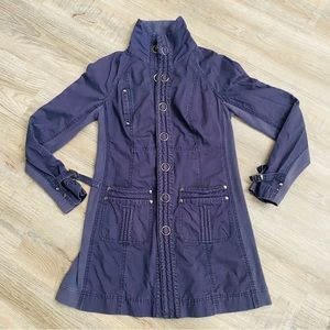 Free People Navy blue Utility Jacket in Medium